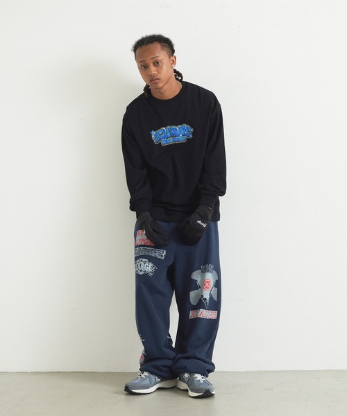 XLARGE（エクストララージ）の「MULTI LOGO SWEATPANTS（スウェットパンツ・メンズ・アッシュ/ネイビー/ブラック/グリーン・L/XL/M/S）」の8枚目の写真