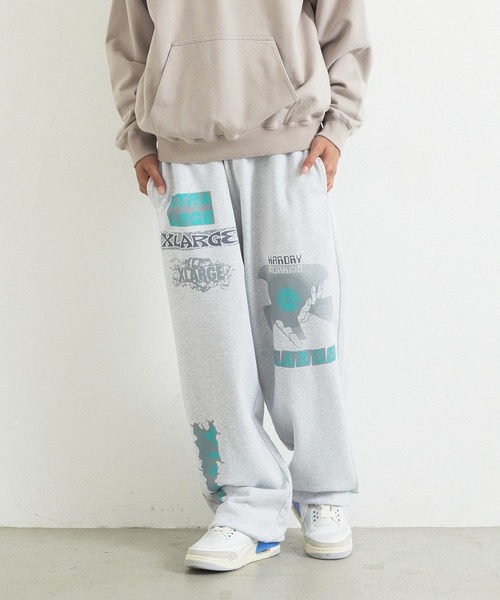 XLARGE（エクストララージ）の「MULTI LOGO SWEATPANTS（スウェットパンツ・メンズ・アッシュ/ネイビー/ブラック/グリーン・L/XL/M/S）」の15枚目の写真