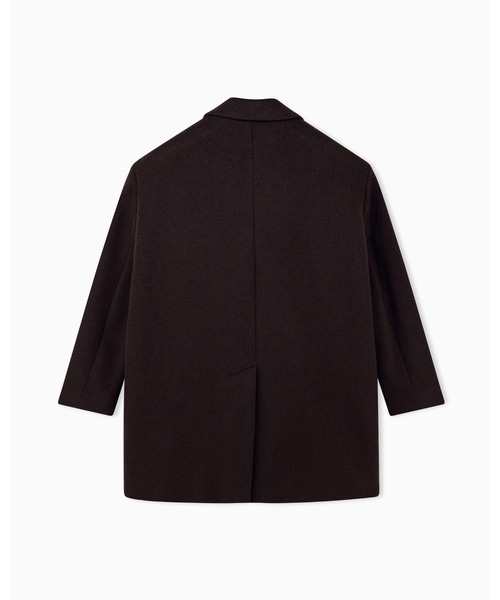 ARMANI EXCHANGE(アルマーニエクスチェンジ)の「【A|X アルマーニ エクスチェンジ】CO ポリウールミックス ピーコート(ピーコート・レディース・ダークブラウン・X-LARGE/X-SMALL/SMALL/MEDIUM/LARGE)」の7枚目の写真