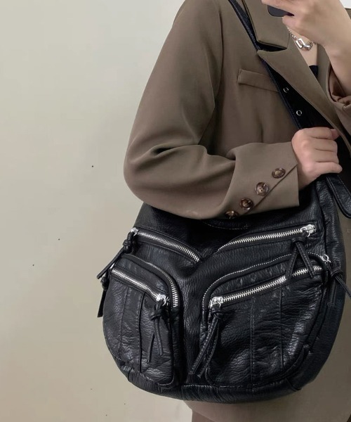 ONEP STAR(ワンピスター)の「マルチポケット多収納2WAYショルダーバッグ(ショルダーバッグ・レディース・オフホワイト/ブラウン/ブラック・FREE)」の16枚目の写真