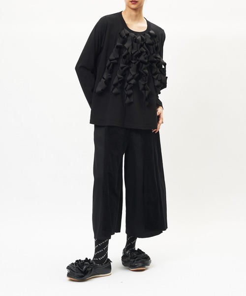 gomme(ゴム)の「ループT(Tシャツ/カットソー・レディース・ブラック・MEDIUM)」の4枚目の写真