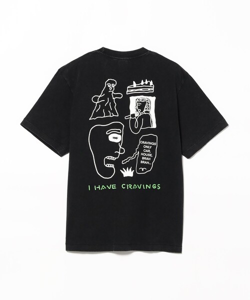 TOKYO CULTUART by BEAMS(トウキョウカルチャートバイビームス)の「norahi / Cravings T-Shirt(Tシャツ/カットソー・レディース・レッド/ブラック・LARGE/MEDIUM/SMALL/X-LARGE)」の2枚目の写真