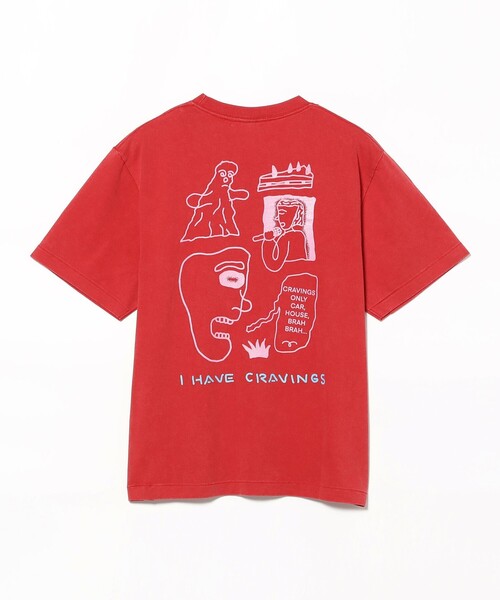 TOKYO CULTUART by BEAMS(トウキョウカルチャートバイビームス)の「norahi / Cravings T-Shirt(Tシャツ/カットソー・レディース・レッド/ブラック・LARGE/MEDIUM/SMALL/X-LARGE)」の5枚目の写真