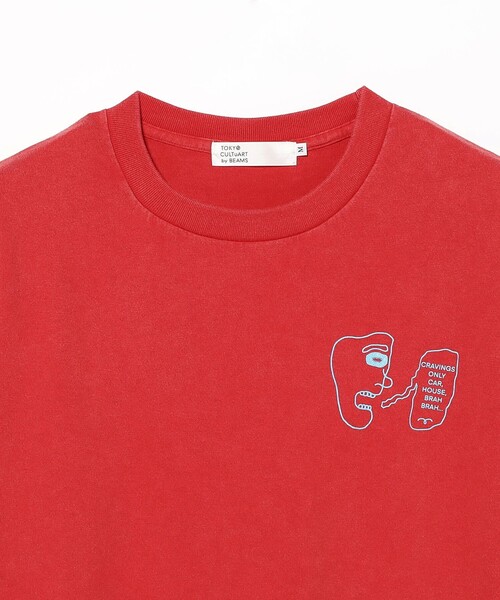 TOKYO CULTUART by BEAMS(トウキョウカルチャートバイビームス)の「norahi / Cravings T-Shirt(Tシャツ/カットソー・レディース・レッド/ブラック・LARGE/MEDIUM/SMALL/X-LARGE)」の7枚目の写真