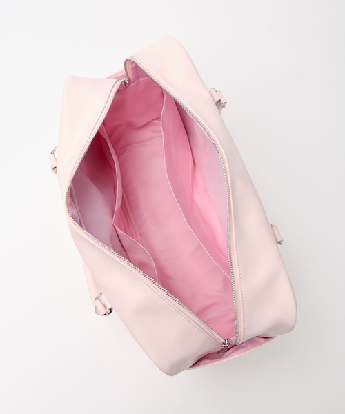 rumnel:（ルムネル）の「合皮ビッグボストンバッグ / Glossy Big Boston Bag（ボストンバッグ・レディース・ピンク/ブラウン・FREE）」の17枚目の写真