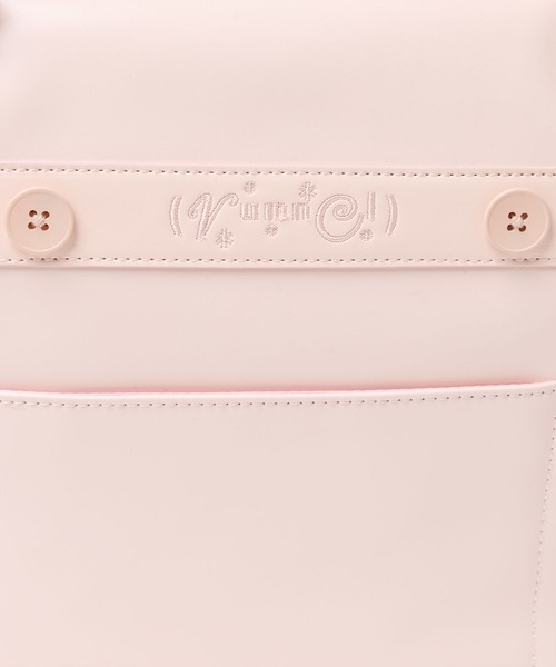 rumnel:（ルムネル）の「合皮ビッグボストンバッグ / Glossy Big Boston Bag（ボストンバッグ・レディース・ピンク/ブラウン・FREE）」の3枚目の写真