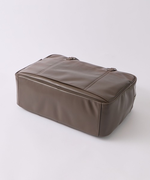 rumnel:（ルムネル）の「合皮ビッグボストンバッグ / Glossy Big Boston Bag（ボストンバッグ・レディース・ピンク/ブラウン・FREE）」の10枚目の写真