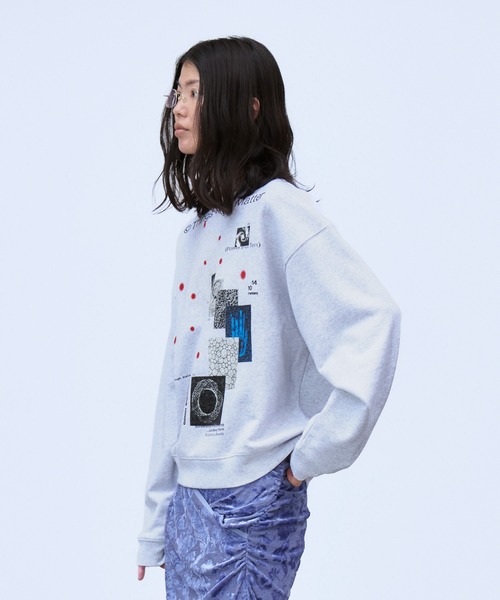 THINGS THAT MATTER(シングス ザット マター)の「MICROCOSMOS GRAPHIC SWEAT / マイクロコスモスグラフィックスウェット(スウェット・レディース・ブラック/サックスブルー/グレー・FREE)」の21枚目の写真