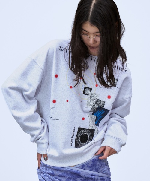 THINGS THAT MATTER(シングス ザット マター)の「MICROCOSMOS GRAPHIC SWEAT / マイクロコスモスグラフィックスウェット(スウェット・レディース・ブラック/サックスブルー/グレー・FREE)」の19枚目の写真