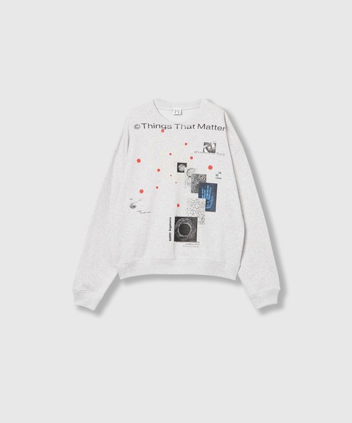 THINGS THAT MATTER(シングス ザット マター)の「MICROCOSMOS GRAPHIC SWEAT / マイクロコスモスグラフィックスウェット(スウェット・レディース・ブラック/サックスブルー/グレー・FREE)」の14枚目の写真
