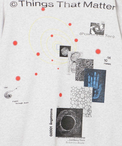 THINGS THAT MATTER(シングス ザット マター)の「MICROCOSMOS GRAPHIC SWEAT / マイクロコスモスグラフィックスウェット(スウェット・レディース・ブラック/サックスブルー/グレー・FREE)」の15枚目の写真