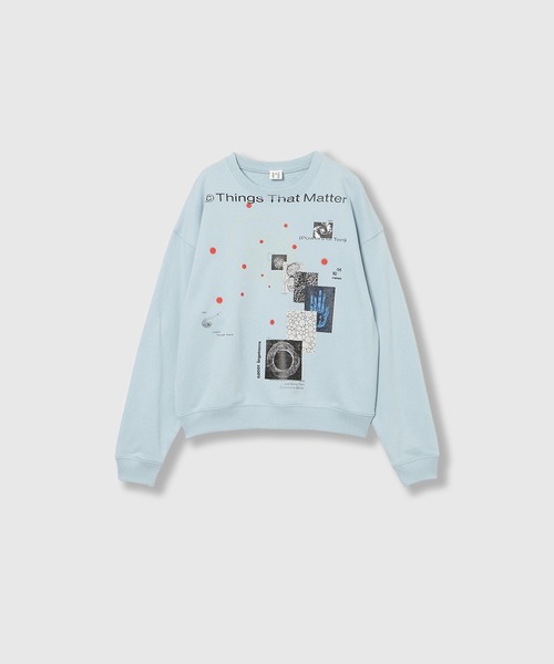 THINGS THAT MATTER(シングス ザット マター)の「MICROCOSMOS GRAPHIC SWEAT / マイクロコスモスグラフィックスウェット(スウェット・レディース・ブラック/サックスブルー/グレー・FREE)」の17枚目の写真