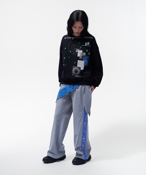THINGS THAT MATTER(シングス ザット マター)の「MICROCOSMOS GRAPHIC SWEAT / マイクロコスモスグラフィックスウェット(スウェット・レディース・ブラック/サックスブルー/グレー・FREE)」の10枚目の写真