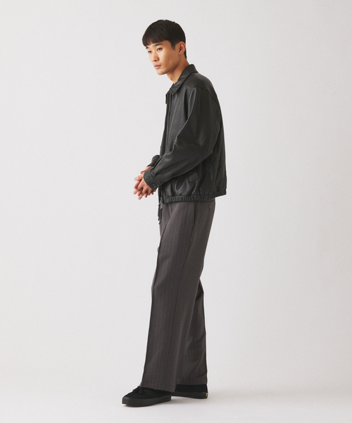 JOURNAL STANDARD relume(ジャーナルスタンダード レリューム)の「ラムレザー ジップジャケット(ライダースジャケット・メンズ・ブラック/ブラウン・MEDIUM/LARGE)」の8枚目の写真