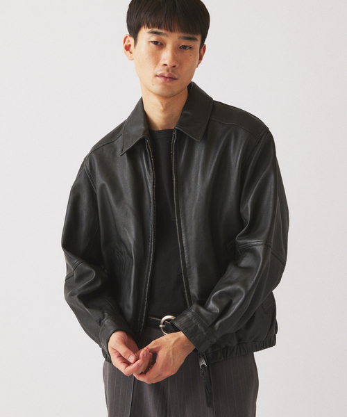 JOURNAL STANDARD relume(ジャーナルスタンダード レリューム)の「ラムレザー ジップジャケット(ライダースジャケット・メンズ・ブラック/ブラウン・MEDIUM/LARGE)」の18枚目の写真