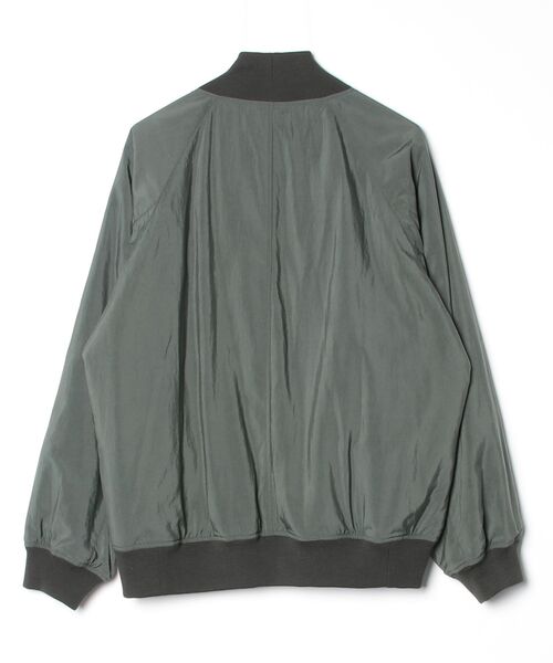 ATON(エイトン)の「【ATON】 FIBRIL NYLON SATIN FLIGHT JACKET(MA-1・メンズ・カーキ・4)」の9枚目の写真