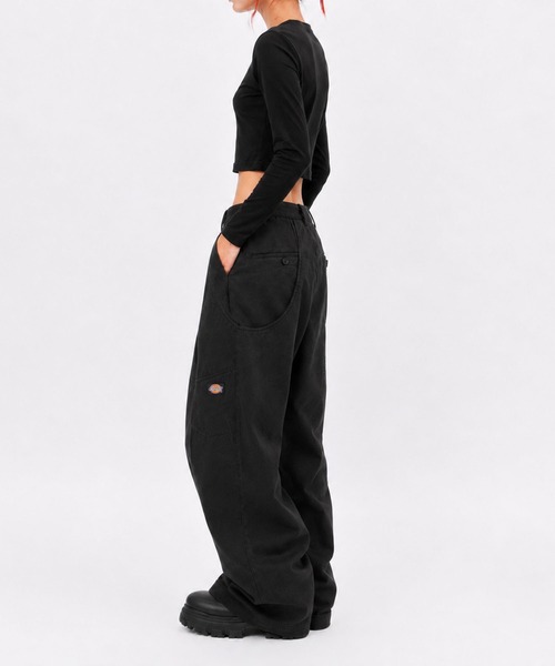NVRFRGT(ネヴァーフォーゲット)の「Dickies×NVRFRGT DOUBLE KNEE CURVED LEG UTILITY WORK PANTS(その他パンツ・レディース・カーキ/ブラック/ダークグレー・0/2/1)」の12枚目の写真