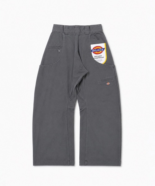 NVRFRGT(ネヴァーフォーゲット)の「Dickies×NVRFRGT DOUBLE KNEE CURVED LEG UTILITY WORK PANTS(その他パンツ・レディース・カーキ/ブラック/ダークグレー・0/2/1)」の15枚目の写真