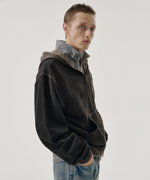 MMIC（エムエムアイシー）の「SHADE LAYER ZIP-UP HOODIE (BLACK)（パーカー・メンズ・その他・MEDIUM/LARGE）」の7枚目の写真