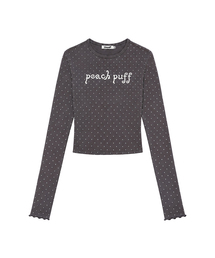 パピードットTシャツ - ブラウン