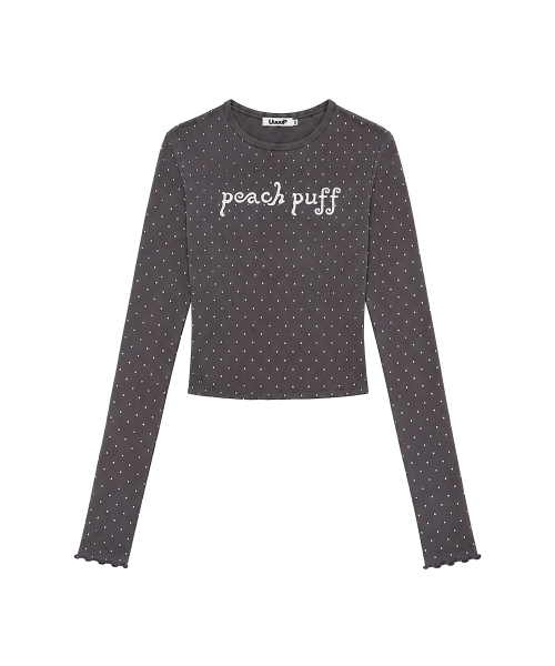 UUUUP(ユープ)の「パピードットTシャツ - ブラウン(Tシャツ/カットソー・レディース・ブラウン・MEDIUM/SMALL)」の3枚目の写真