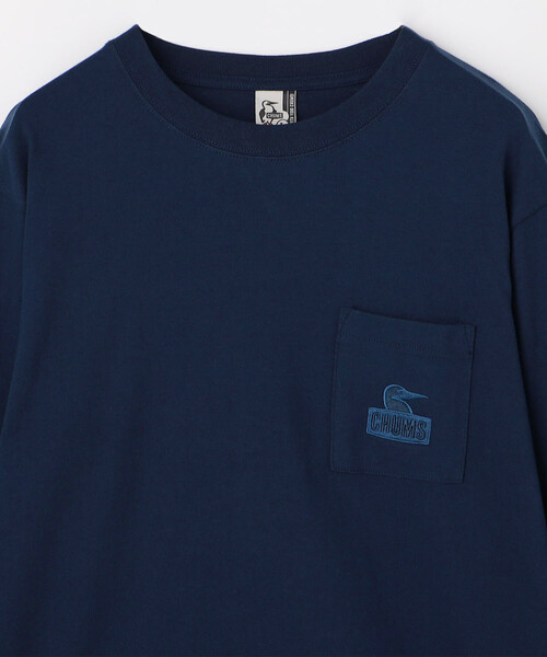 CHUMS(チャムス)の「限定展開 CHUMS/チャムス ブービー フェイス ポケット ブラッシュド L/S ティー / Booby Face PKT Brushed L/S T / CH01-267(Tシャツ/カットソー・メンズ・ホワイト/ブラック/ネイビー・SMALL/MEDIUM/LARGE/X-LARGE)」の5枚目の写真