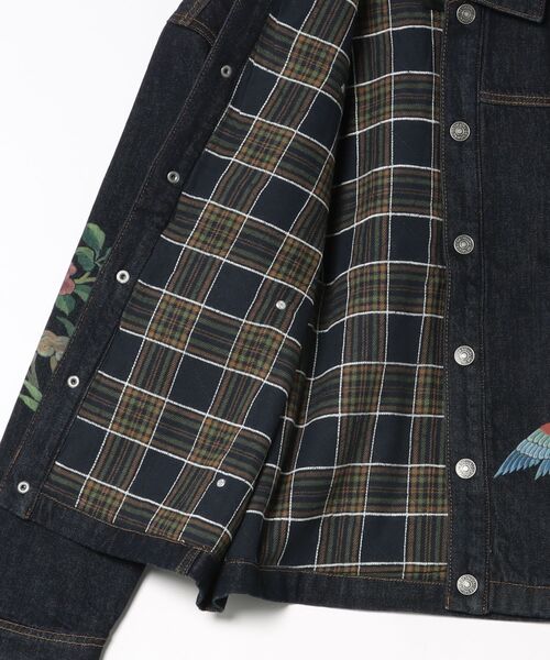 Desigual(デシグアル)の「オリエンタル虎 バックプリント デニムジャケット|Desigual 2026秋冬新作(デニムジャケット・メンズ・ブルー・M/L/S/XL)」の3枚目の写真