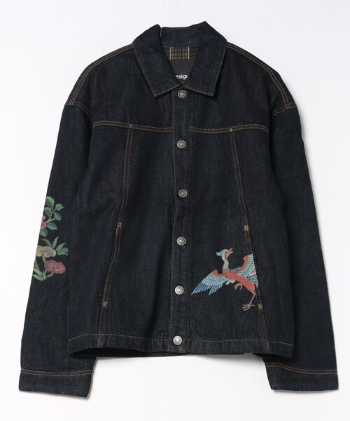 Desigual(デシグアル)の「オリエンタル虎 バックプリント デニムジャケット|Desigual 2026秋冬新作(デニムジャケット・メンズ・ブルー・M/L/S/XL)」の5枚目の写真