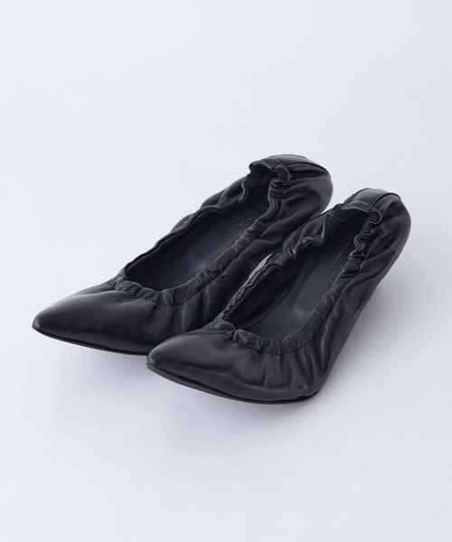 CORSO ROMA,9(コルソローマ)の「【CORSO ROMA,9】ギャザーパンプス-gather pumps(パンプス・レディース・ブラック/ダークブラウン・38/37)」の16枚目の写真