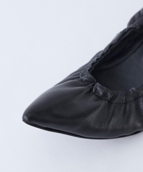 CORSO ROMA,9(コルソローマ)の「【CORSO ROMA,9】ギャザーパンプス-gather pumps(パンプス・レディース・ブラック/ダークブラウン・38/37)」の21枚目の写真
