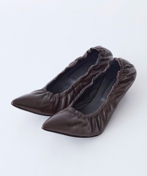 CORSO ROMA,9(コルソローマ)の「【CORSO ROMA,9】ギャザーパンプス-gather pumps(パンプス・レディース・ブラック/ダークブラウン・38/37)」の9枚目の写真