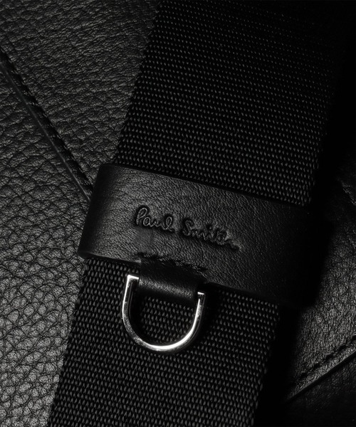Paul Smith(ポールスミス)の「クリーンレザー ショルダーバッグ【553461 N341S】(ショルダーバッグ・メンズ・グレイッシュベージュ/ブラック・FREE)」の7枚目の写真