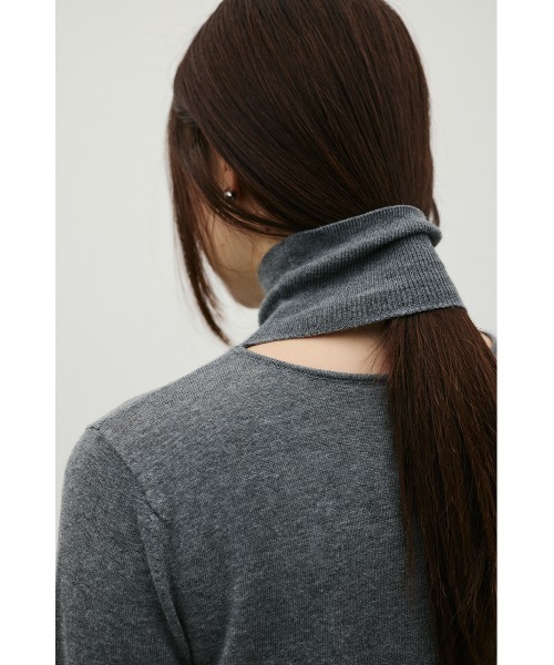 STYLEMIXER(スタイルミキサー)の「ウォッシャブル2WAYハイネックニット(ニット/セーター・レディース・ブラック/レッド/ホワイト/ブラウン/グレー・FREE)」の12枚目の写真