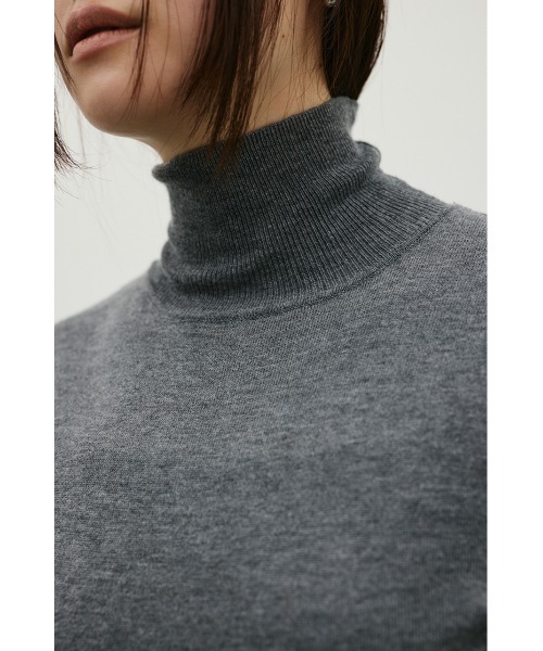 STYLEMIXER(スタイルミキサー)の「ウォッシャブル2WAYハイネックニット(ニット/セーター・レディース・ブラック/レッド/ホワイト/ブラウン/グレー・FREE)」の7枚目の写真
