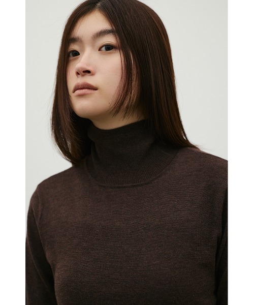 STYLEMIXER(スタイルミキサー)の「ウォッシャブル2WAYハイネックニット(ニット/セーター・レディース・ブラック/レッド/ホワイト/ブラウン/グレー・FREE)」の17枚目の写真
