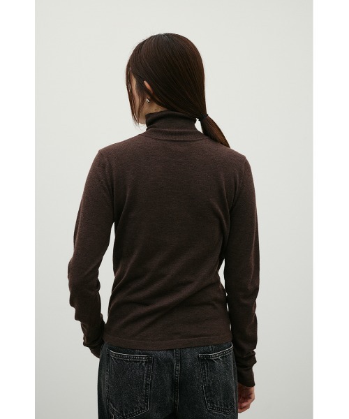 STYLEMIXER(スタイルミキサー)の「ウォッシャブル2WAYハイネックニット(ニット/セーター・レディース・ブラック/レッド/ホワイト/ブラウン/グレー・FREE)」の20枚目の写真