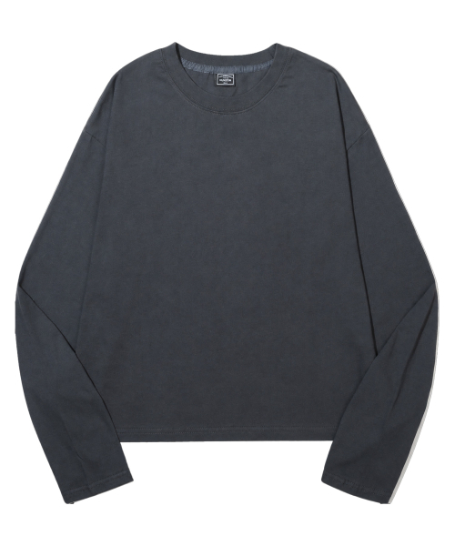 PEID(ペイド)の「PD ベーシック セミクロップド 長袖Tシャツ 3Color(Tシャツ/カットソー・レディース・ブラック/ホワイト/チャコールグレー・LARGE/X-LARGE/XX-LARGE)」の10枚目の写真