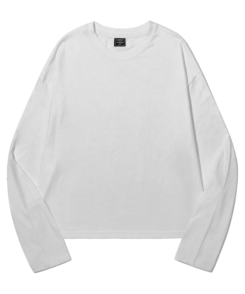 PEID(ペイド)の「PD ベーシック セミクロップド 長袖Tシャツ 3Color(Tシャツ/カットソー・レディース・ブラック/ホワイト/チャコールグレー・LARGE/X-LARGE/XX-LARGE)」の11枚目の写真