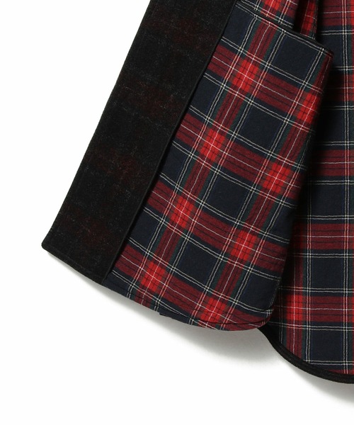 ESTNATION(エストネーション)の「GOOD PEOPLE GOOD STITCHING GOOD PRODUCT for ESTNATION / ダブルクロスジャージー オーバーシャツジャケット《ESTNATION EXCLUSIVE》(その他アウター・メンズ・ブラウン/ネイビー/ブラック・LARGE/MEDIUM)」の11枚目の写真
