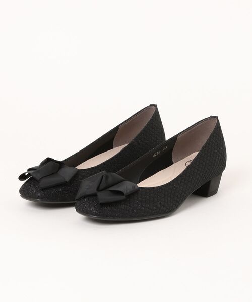 UnReef（アンリーフ）の「グログランリボンパンプス（パンプス・レディース・ブラック系その他2/ブラック・22.5cm/23.0cm/23.5cm/24.0cm/24.5cm）」の2枚目の写真