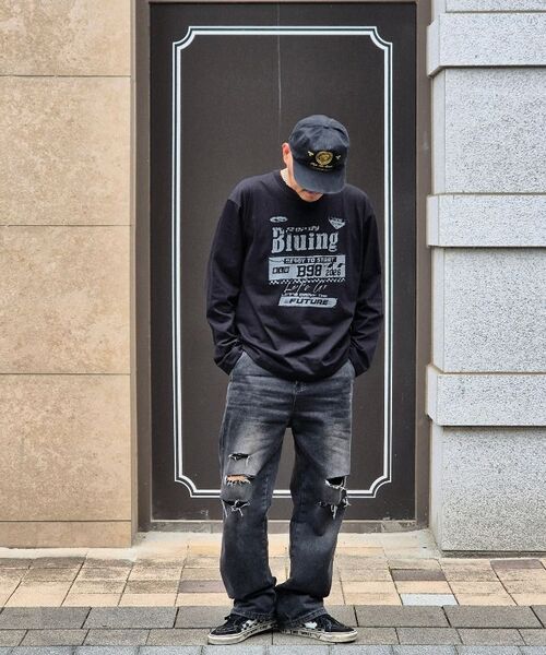 BLUEING（ブルーイング）の「BLUEING FUTURE LONG SLEEVE [BLACK]（Tシャツ/カットソー・メンズ・その他・LARGE/MEDIUM）」の7枚目の写真