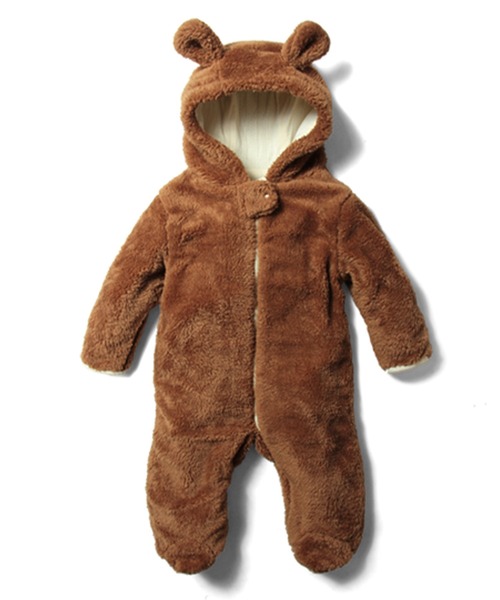 SweetMommy（スウィートマミー）の「【ZOZO限定カラー】もこもこボア オーガニックコットン アニマル カバーオール（ロンパース・キッズ・ピンク/ブルー/チャコール/ベージュ/ブラウン/ブラウン系その他/グレー/ピンク系その他・70/80/90）」の19枚目の写真