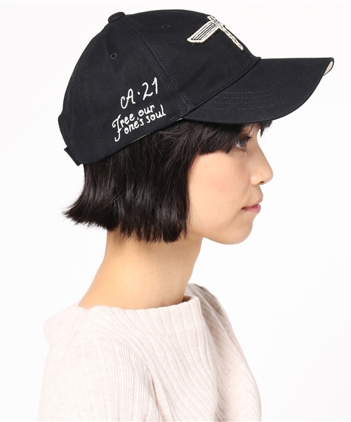 MOUSSY（マウジー）の「VARIOUS CAP（キャップ・レディース・ブラック/イエロー/ネイビー/カーキ・FREE）」の6枚目の写真