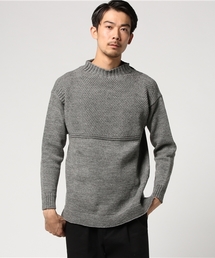 SHIPS JET BLUE | ALDERNEY: ガンジーニット(ニット/セーター)