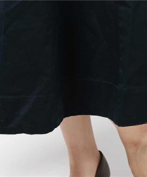 LBC(エルビーシー)の「ハイカウントツイルボリュームスカート (スカート・レディース・オリーブ/ネイビー・LARGE/MEDIUM)」の9枚目の写真