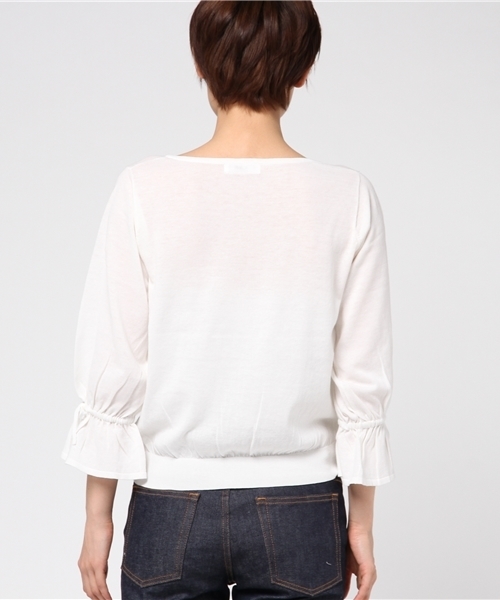 ADAM ET ROPE'（アダムエロペ）の「【一部店舗限定】リストリボンプルオーバー（Tシャツ/カットソー・レディース・ホワイト/ピンク/ブラック/ブルー系その他4・FREE）」の7枚目の写真