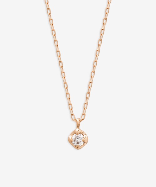 BLOOM(ブルーム)の「K10 ピンクゴールド ダイヤモンド(0.05ct) ネックレス BLOOM/ブルーム(ネックレス・レディース・ピンクゴールド・40cm)」の6枚目の写真