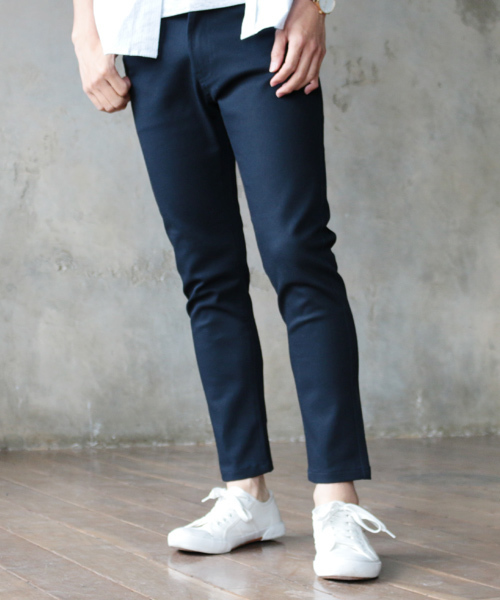 THE CASUAL(カジュアル)の「カツラギ素材 ストレッチ アンクル パンツ(その他パンツ・メンズ・チャコール/モカ/ベージュ/ブラック/オリーブ/ワイン/アイボリー/ネイビー/ホワイト/ライトベージュ/ライトグレー/サックスブルー・M/XL/S/L)」の10枚目の写真