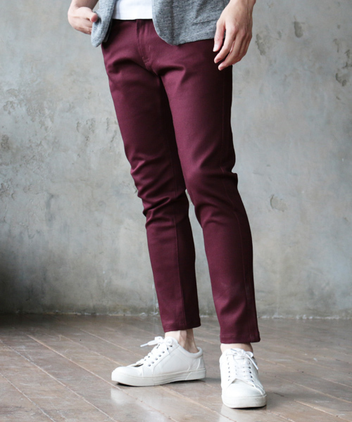 THE CASUAL(カジュアル)の「カツラギ素材 ストレッチ アンクル パンツ(その他パンツ・メンズ・チャコール/モカ/ベージュ/ブラック/オリーブ/ワイン/アイボリー/ネイビー/ホワイト/ライトベージュ/ライトグレー/サックスブルー・M/XL/S/L)」の12枚目の写真