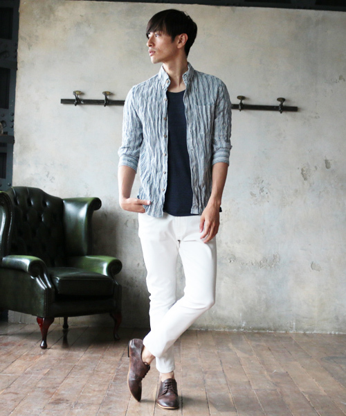 THE CASUAL(カジュアル)の「カツラギ素材 ストレッチ アンクル パンツ(その他パンツ・メンズ・チャコール/モカ/ベージュ/ブラック/オリーブ/ワイン/アイボリー/ネイビー/ホワイト/ライトベージュ/ライトグレー/サックスブルー・M/XL/S/L)」の22枚目の写真